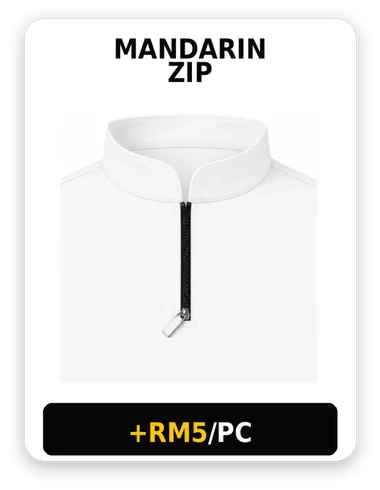 Mandarin Zip collar option