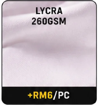 Lycra 260 material option